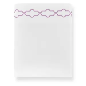 Tempo Lilac Embroidered Sheets by Peacock Alley