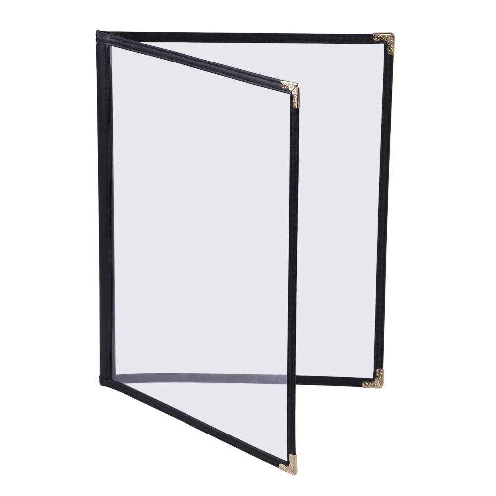 TheLAShop 8-1/2"x11" Clear Restaurant Menu Cover Folder Double 30ct/pk
