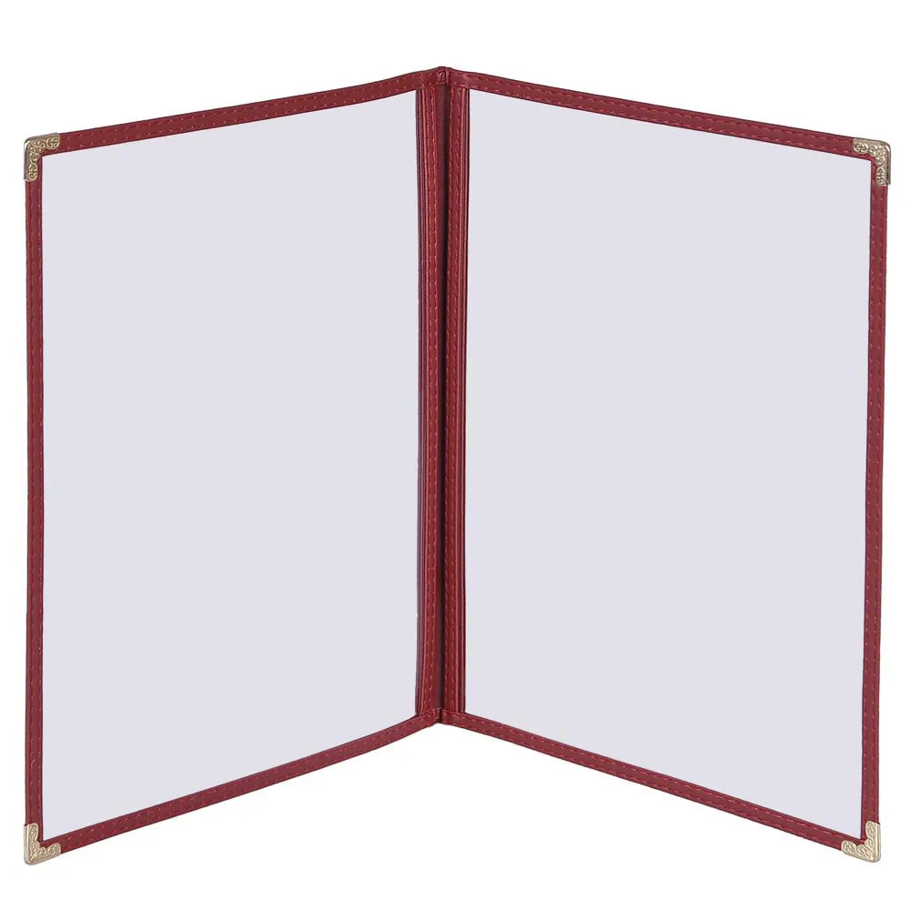 TheLAShop 8-1/2"x11" Clear Restaurant Menu Cover Folder Double 30ct/pk