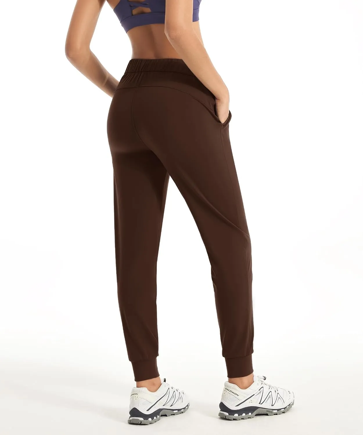 Women's Joggers Pants with Pockets Drawstring Running Sweatpants Workout Casual Tapered Pants